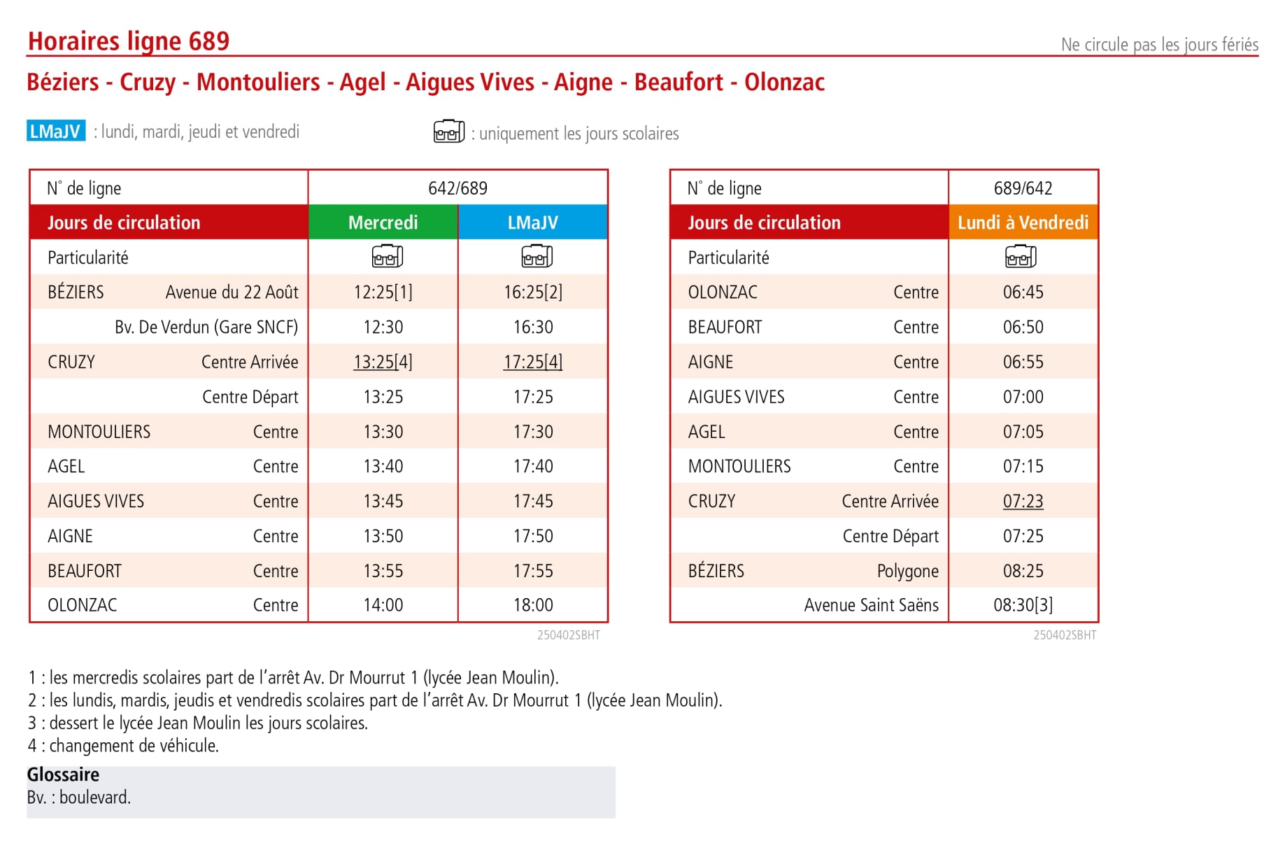 bus ligne régulière
