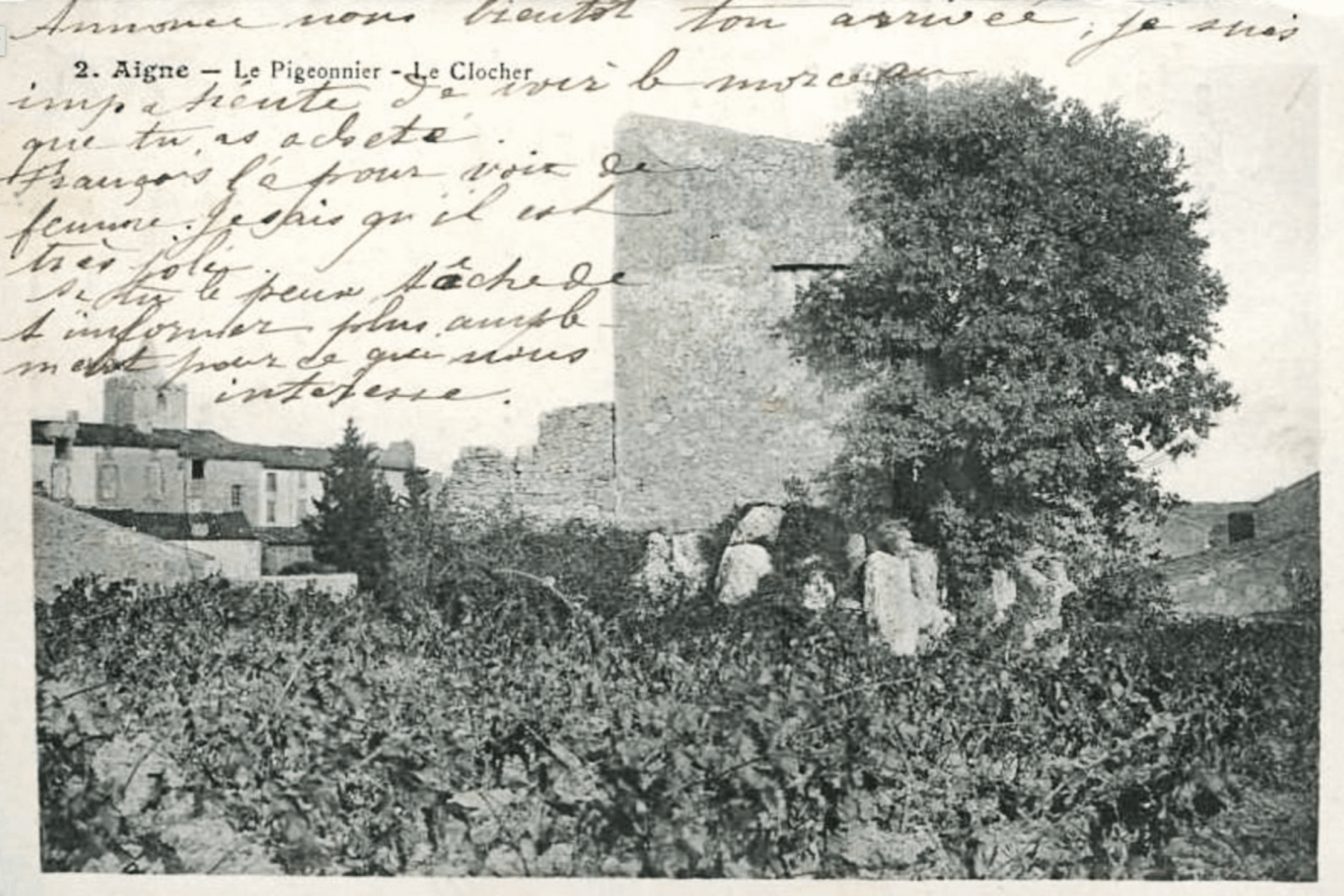 Le Pigeonnier et le clocher - Aigne (34)